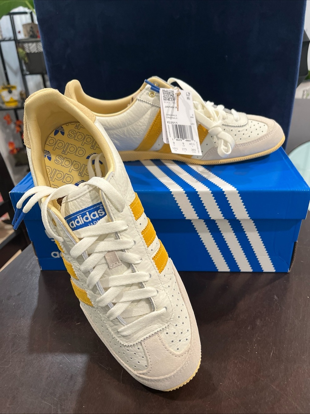 adidas Japan Sneakers in White and Yellow